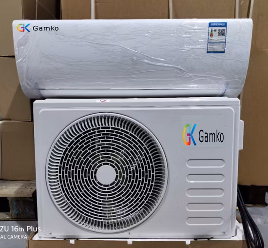 Condicionador de ar solar fora da rede 48 Vcc Condicionador de ar 30.000 BTU Ar condicionado de parede dividida