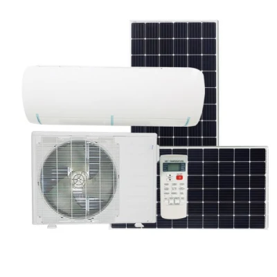 9000BTU 12000 18000 24000BTU Ar condicionado híbrido movido a energia solar 100% puro DC Inverter