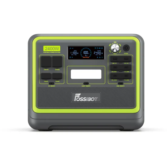 Estação de energia portátil Fossibot à prova d'água 2400 W com saída AC 3500 ciclos 640000 mAh LiFePO4 bateria recarregável com bateria LiFePO4