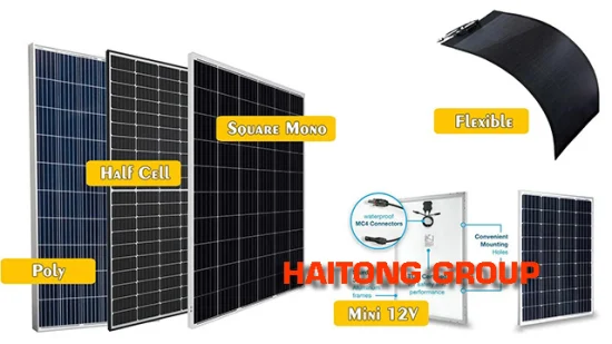 Módulos fotovoltaicos mono poli de 100 W fora da grade na grade painel de sistema de energia solar de célula meio cortada