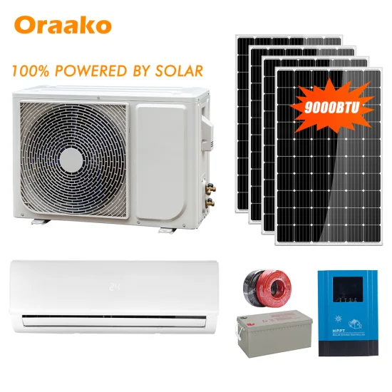 9000 12000 18000 24000 36000 BTU AC Solar Powered Ar Condicionado DC off Grid Ar Condicionado Solar Híbrido Mini Split para Casa